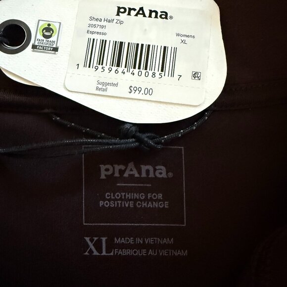 prAna Shea 1/2 Zip Pullover - NWT - Size XL - Picture 6 of 8